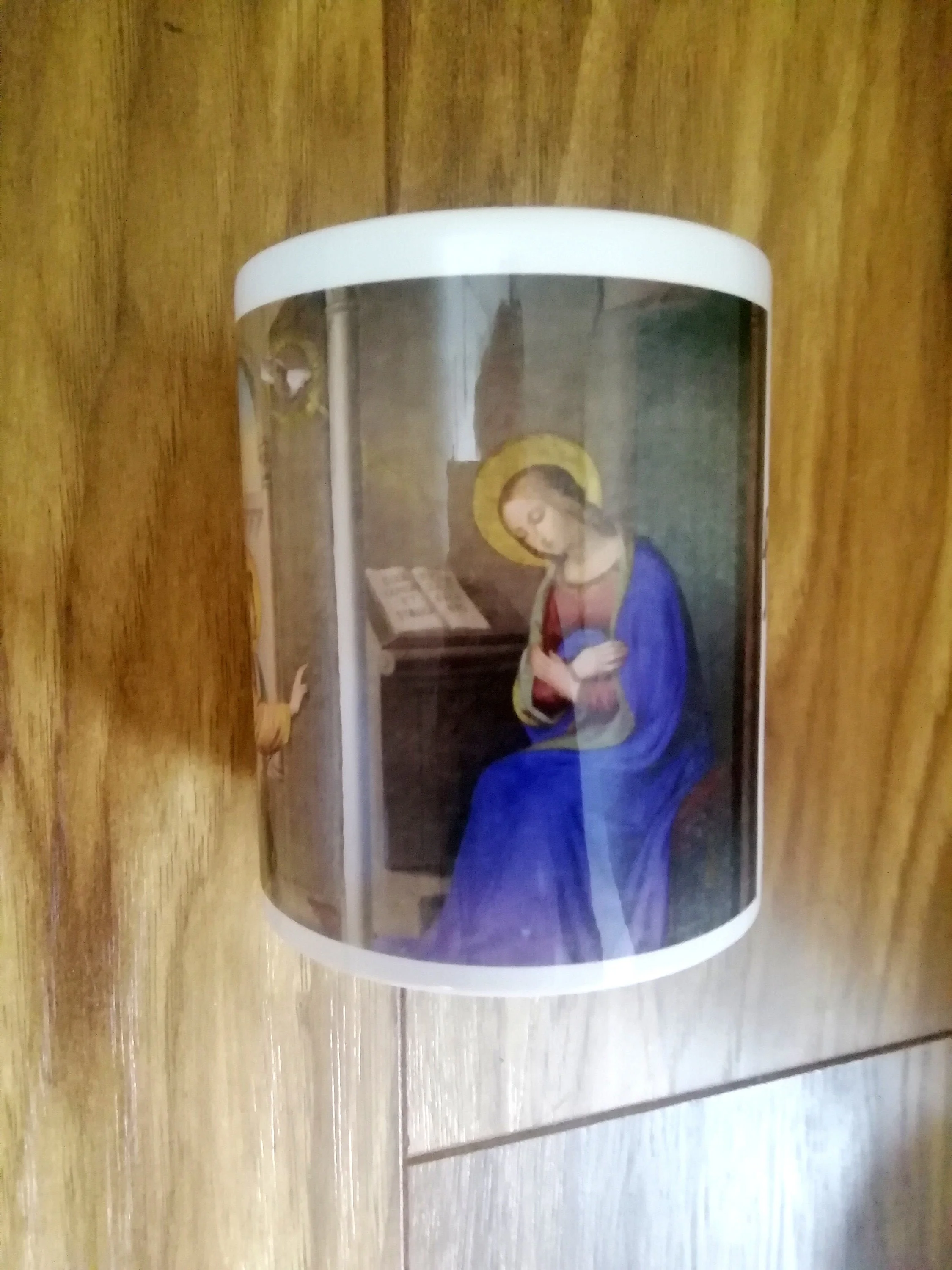Annunciation, Catholic Mug, Catholic gift, Stocking stuffer, Baptism, Holy Communion, Confirmation, Present, Angel Gabriel - Image 4