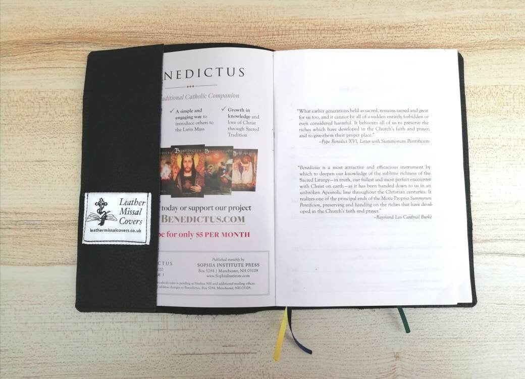 Handcrafted Leather or Leatherette Cover – Benedictus & Magnificat Monthly Edition - Image 3