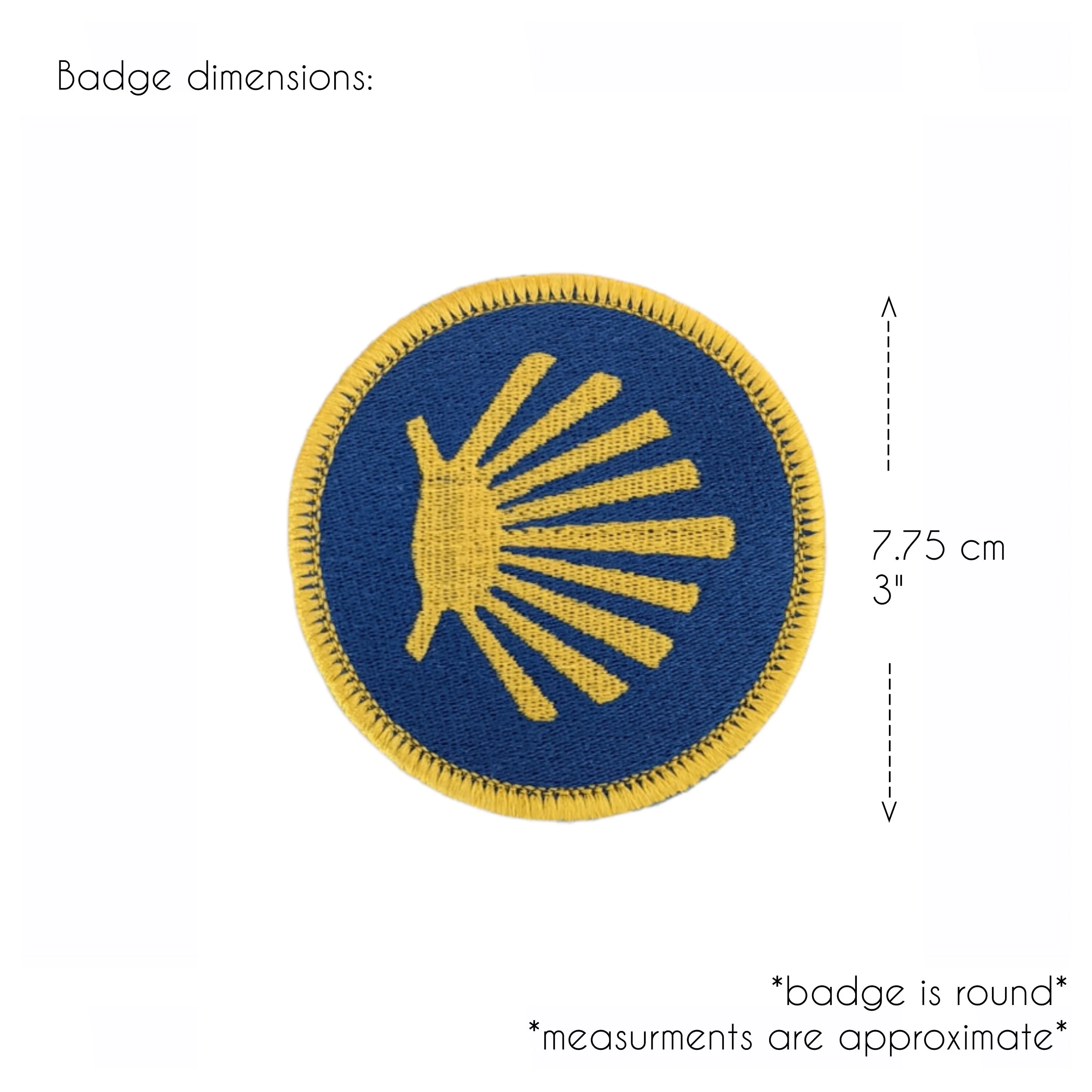 Camino de Santiago, Way of St James, Buen camino, pilgrim backpack badge, teen rucksack patch, camino shell, outdoor adventure, nature trail - Image 2