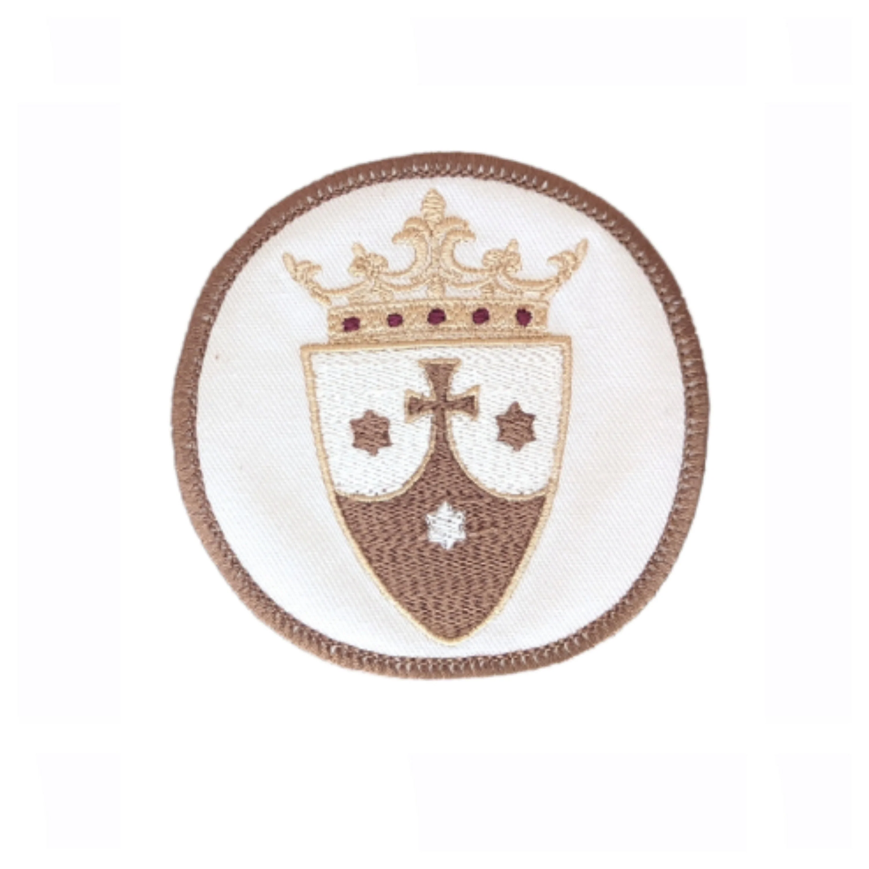 Carmelite badge, Our Lady of Mount Carmel, religious patch, iron on badge, sew on patch, embroidered badge, embroidered patch, pilgrimage