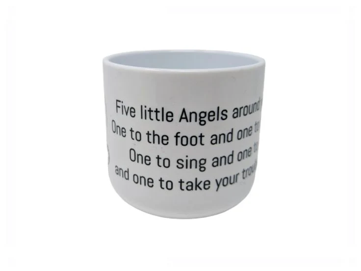 Child mug, Five little Angels prayer, Catholic Mug, Catholic gift, Stocking stuffer, Baptism, Holy Communion, Confirmation, Present - Image 3