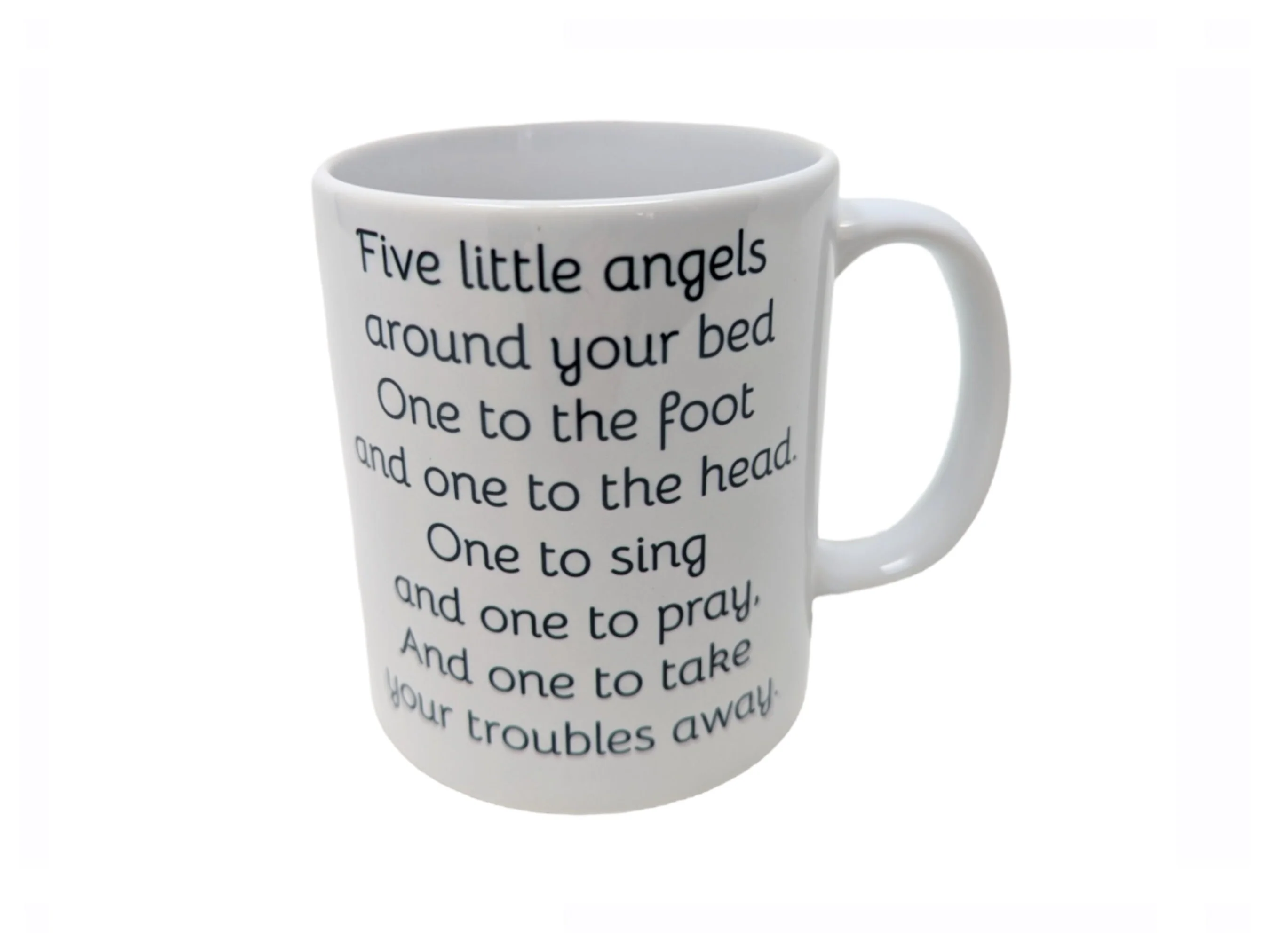 Five little Angels prayer, Catholic Mug, Catholic gift, Stocking stuffer, Baptism, Holy Communion, Confirmation, Present - Image 3