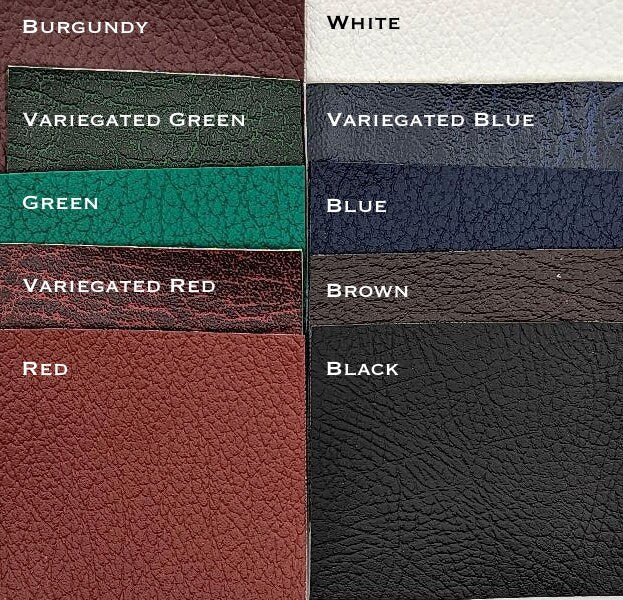 Custom Leatherette Zipped Book Cover – Plain or Embroidered | Optional Initials | All Sizes - Image 5