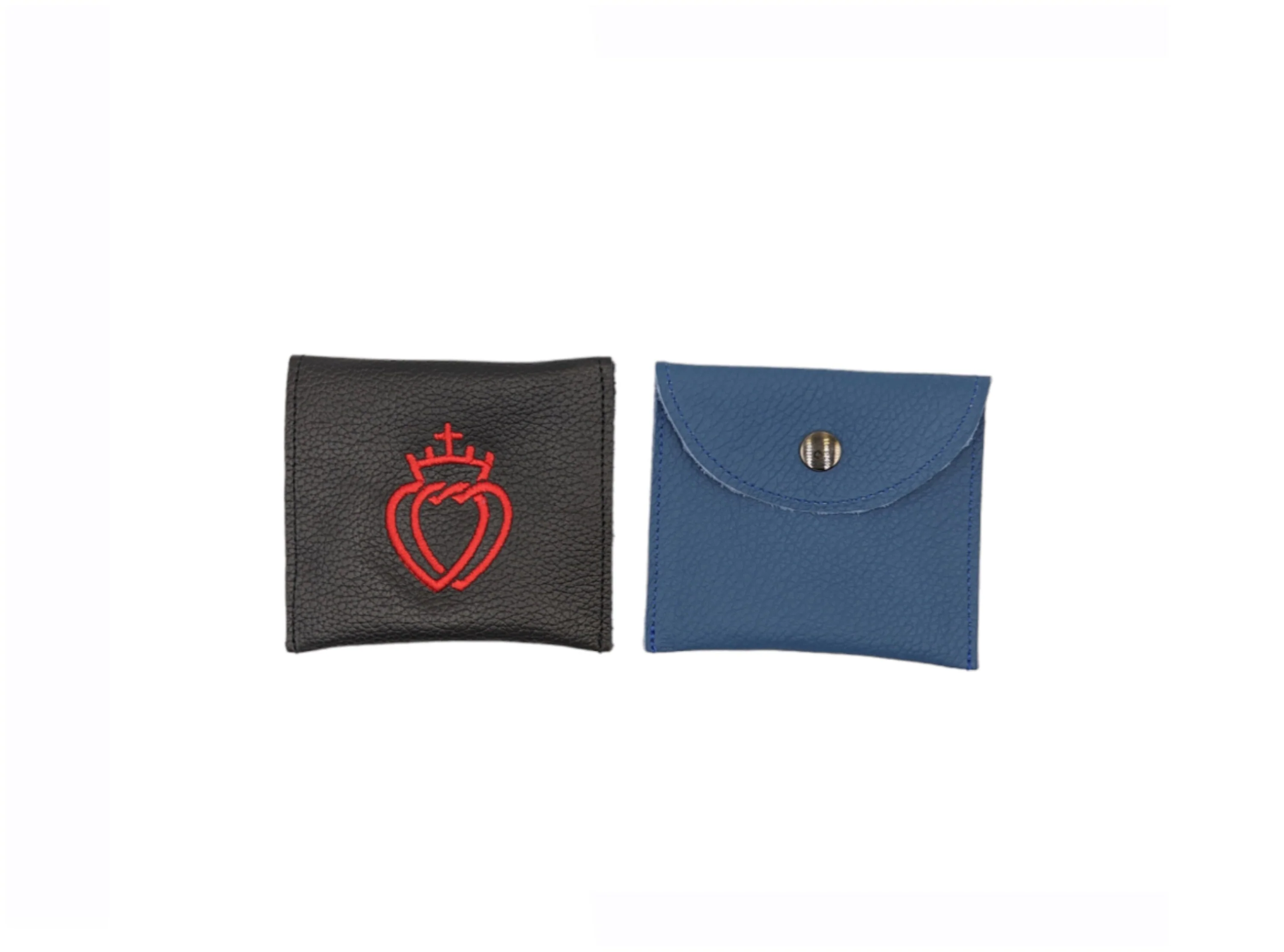 SXPX Society of Saint Pius X Rosary Case – Embroidered Catholic Leather or Leatherette Pouch (3 Sizes) - Image 3