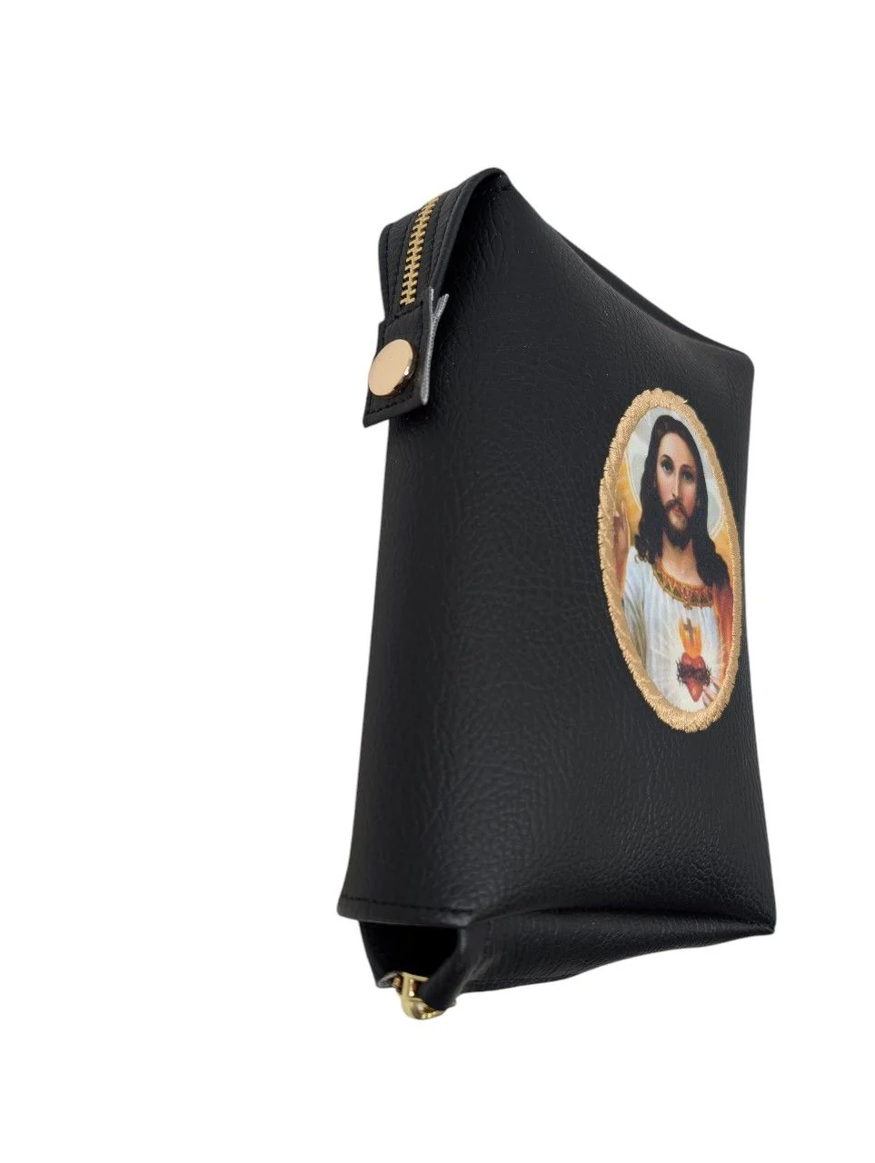 Medallion Leather Missal Cover β Zipped & Personalised Catholic Prayer Book Cover - Image 3