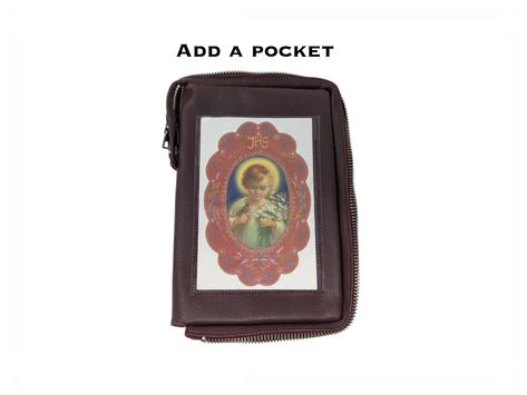 Custom Handmade Leather Book Cover with Zipper | Personalized Missal, Bible & Prayer Book Cover | All Sizes Available - Image 9