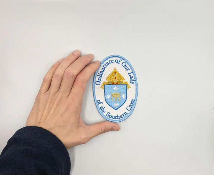 Ordinariate of Australasia badge, religious patch, iron on badge, sew on patch, embroidered badge, embroidered patch, pilgrimage - Image 2