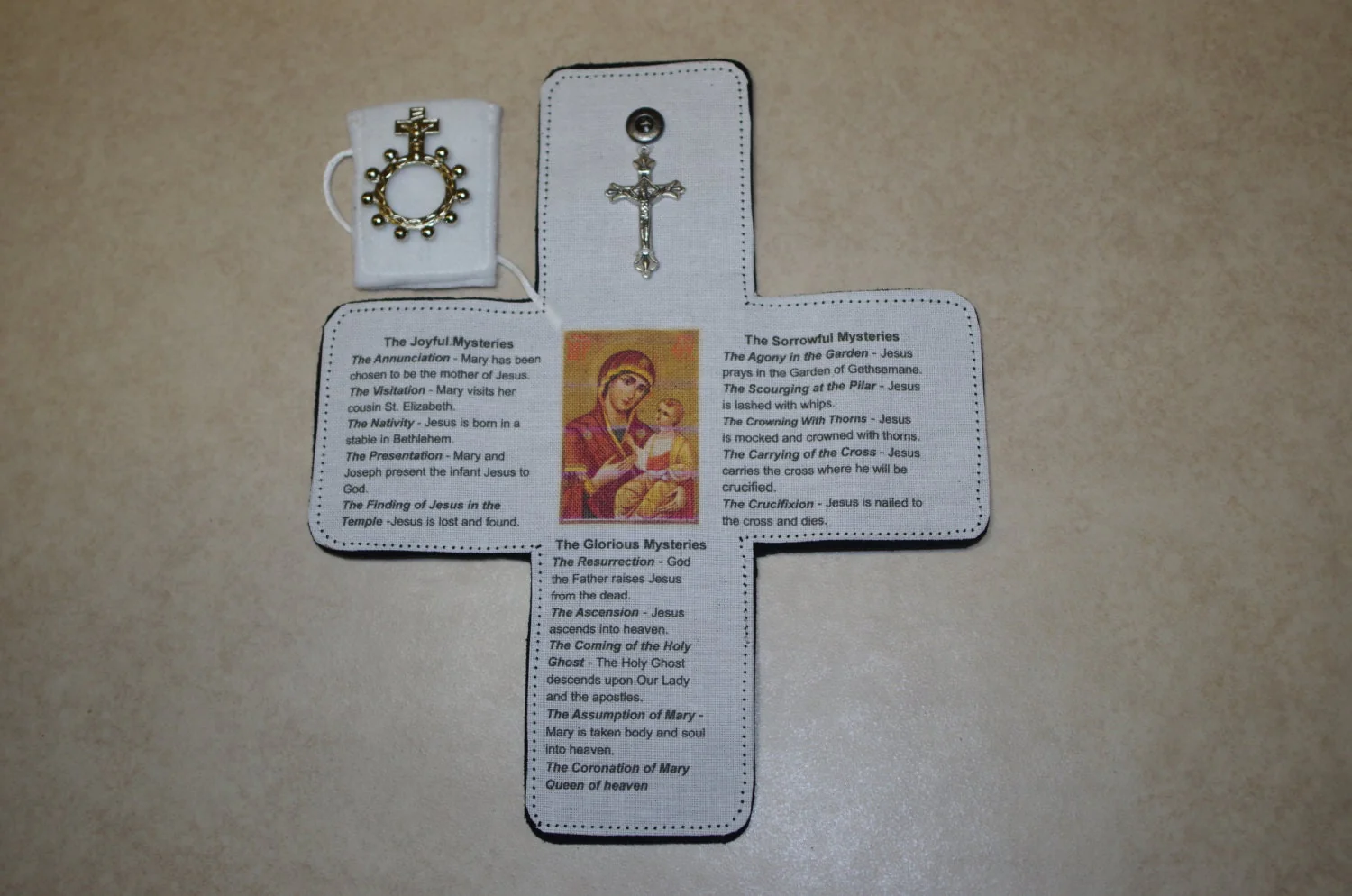 Rosary Pocket Oratory with Rosary rings - Image 4