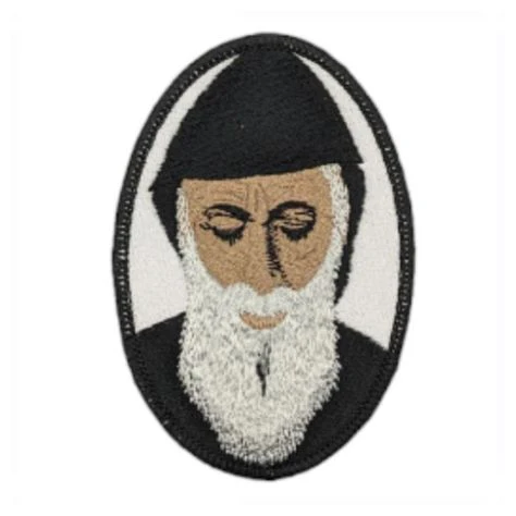 St Charbel, religious patch, iron on badge, sew on, embroidered, embroidered patch, pilgrimage, Lebanon, Maronite Church, Eastern Catholic - Image 5