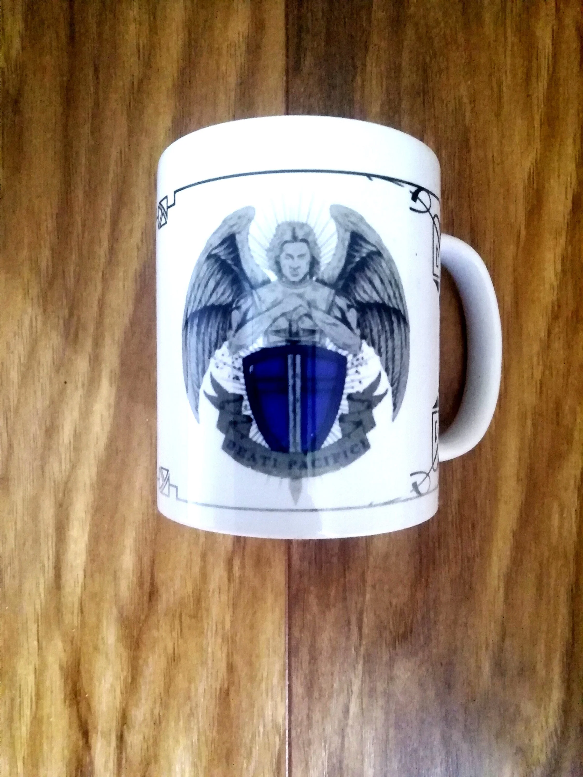 St Michael, Defend us in this day of battle, Catholic Mug, Catholic gift, Stocking stuffer, Baptism, Holy Communion, Confirmation, Present - Image 5