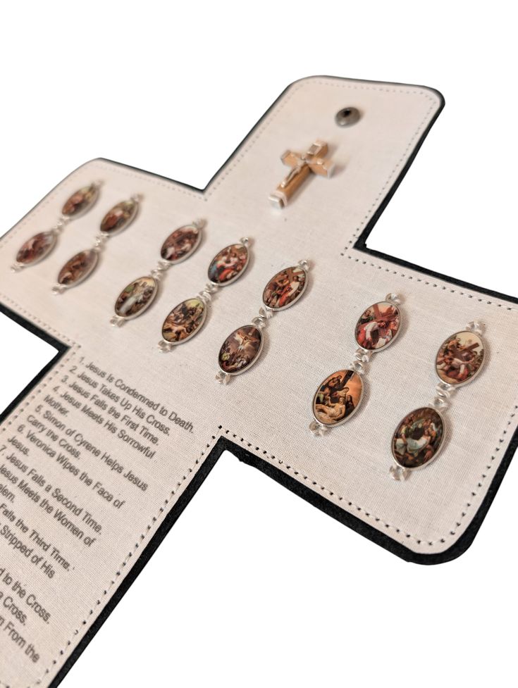 Stations of the Cross Pocket Oratory – Genuine Leather Travel Prayer Set with Wooden Crucifix | Catholic Lent & Confirmation Gift - Image 2