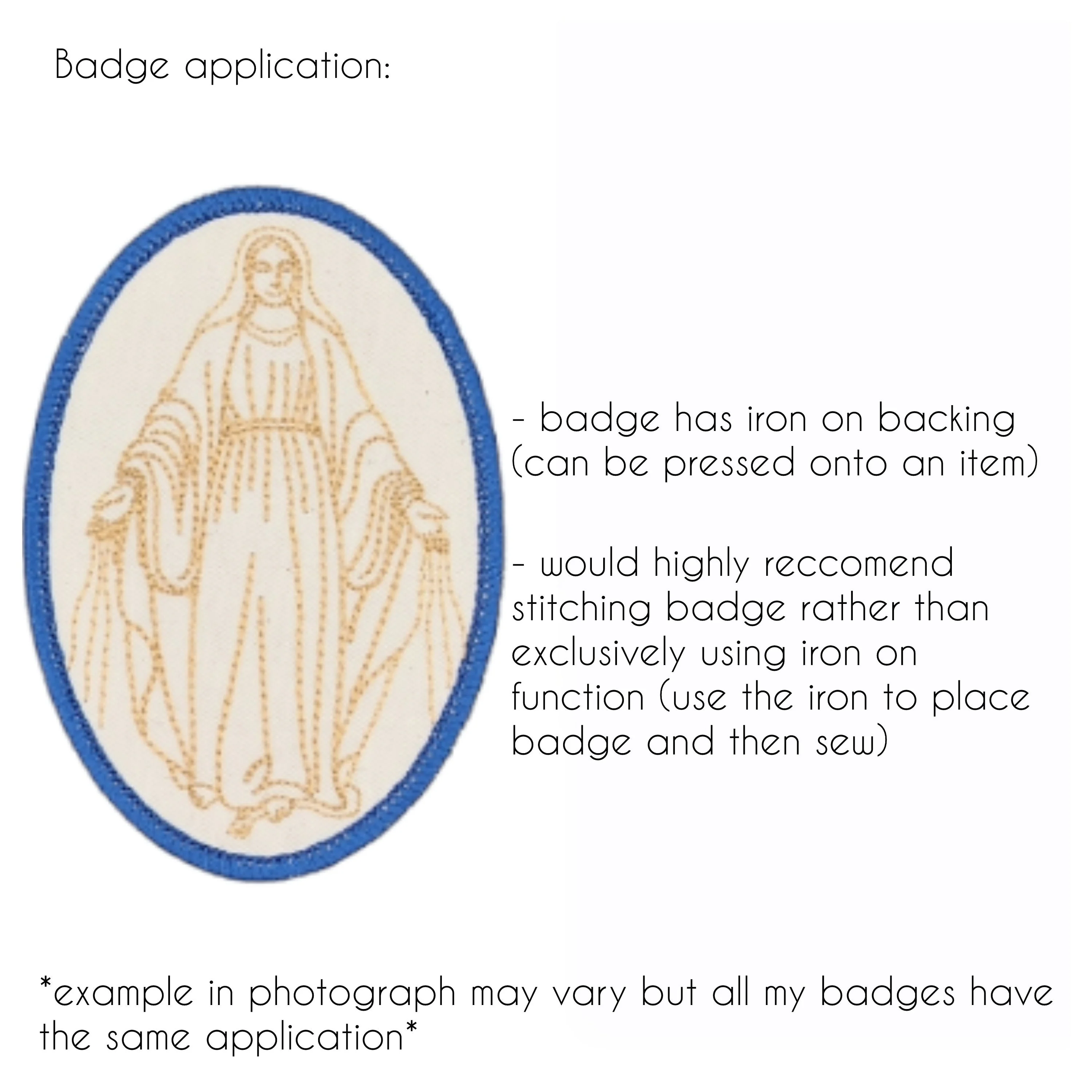 Vendee badge, religious patch, iron on badge, sew on patch, Sacred hearts, Poitou, Pilgrim, Two sacred hearts, Coat of Arms - Image 3